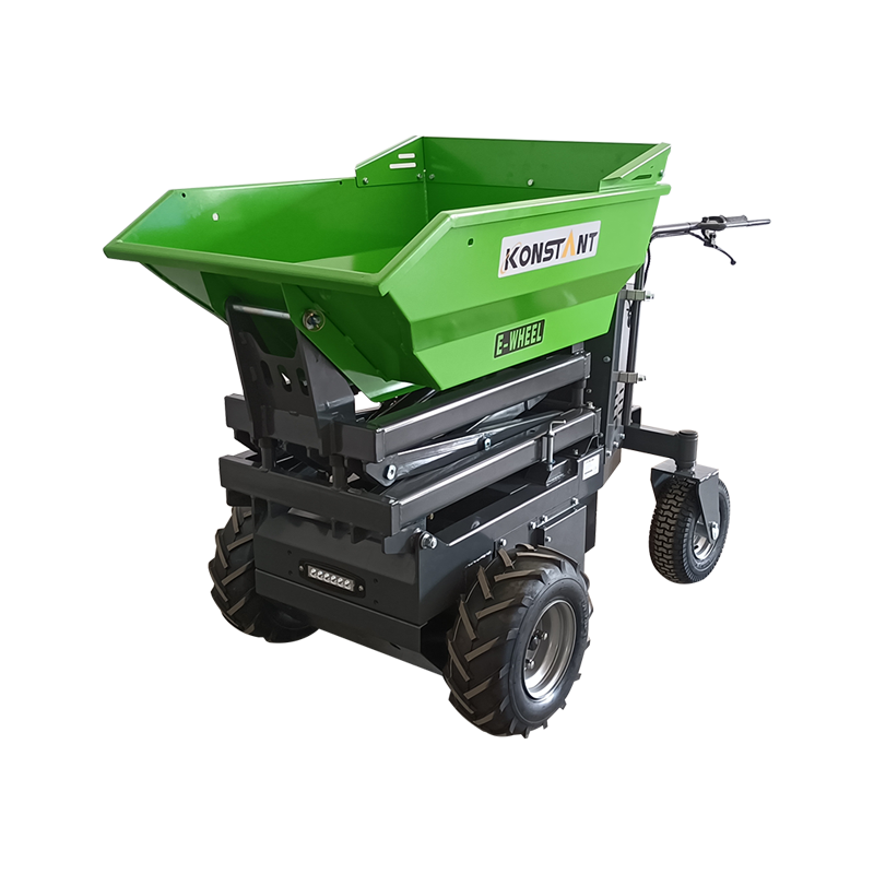 Power Barrow Mini Dumper 100% Electric Drive Electromagnetic Brake System Hydraulic Tipping at Lifting 