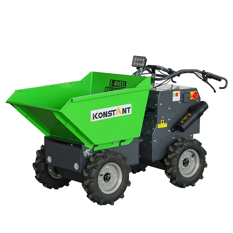 Hydrostatic System at Steering Ball Joint Fully Electric Powered Wheel Barrow Mini Dumper