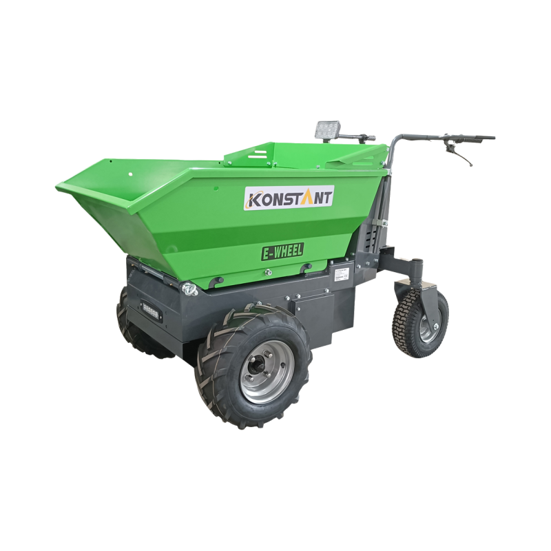 500kg 48V electrified wheelbarrow 360 ° umiikot hydraulic tipping mini dumper